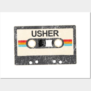 Usher kurniamarga vintage cassette tape Posters and Art